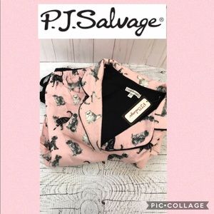 PJ Salvage pink cat pajama set NWT